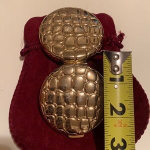 COMPACT 3”. “CHINA“.  GOLDEN NO POWDER ONLY MIRROR